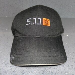 5.11 Tactical Hat Cap Strap Back Black One Size Baseball Military Baseball Mens